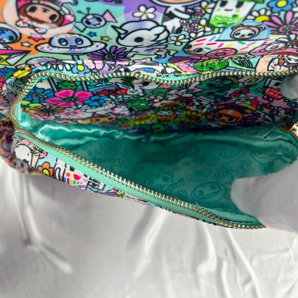 Tokidoki Flower Power Backpack Glitter Full Size Super Bloom Hippie Bag 2020 - Picture 7 of 12